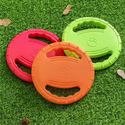 Frisbee pour chien trois couleurs
