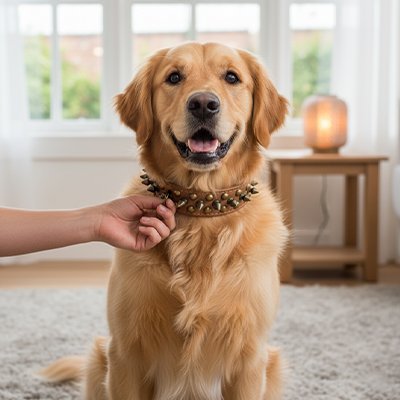 Collier Chien Surface nettoyable simplement avec un chiffon humide