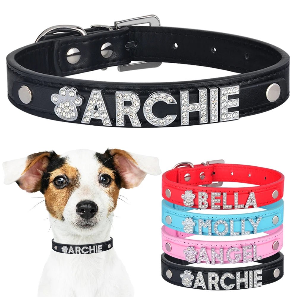 Collier de nylon personnalisée avec le nom de votre animal de compagnie - WOOF TOUT