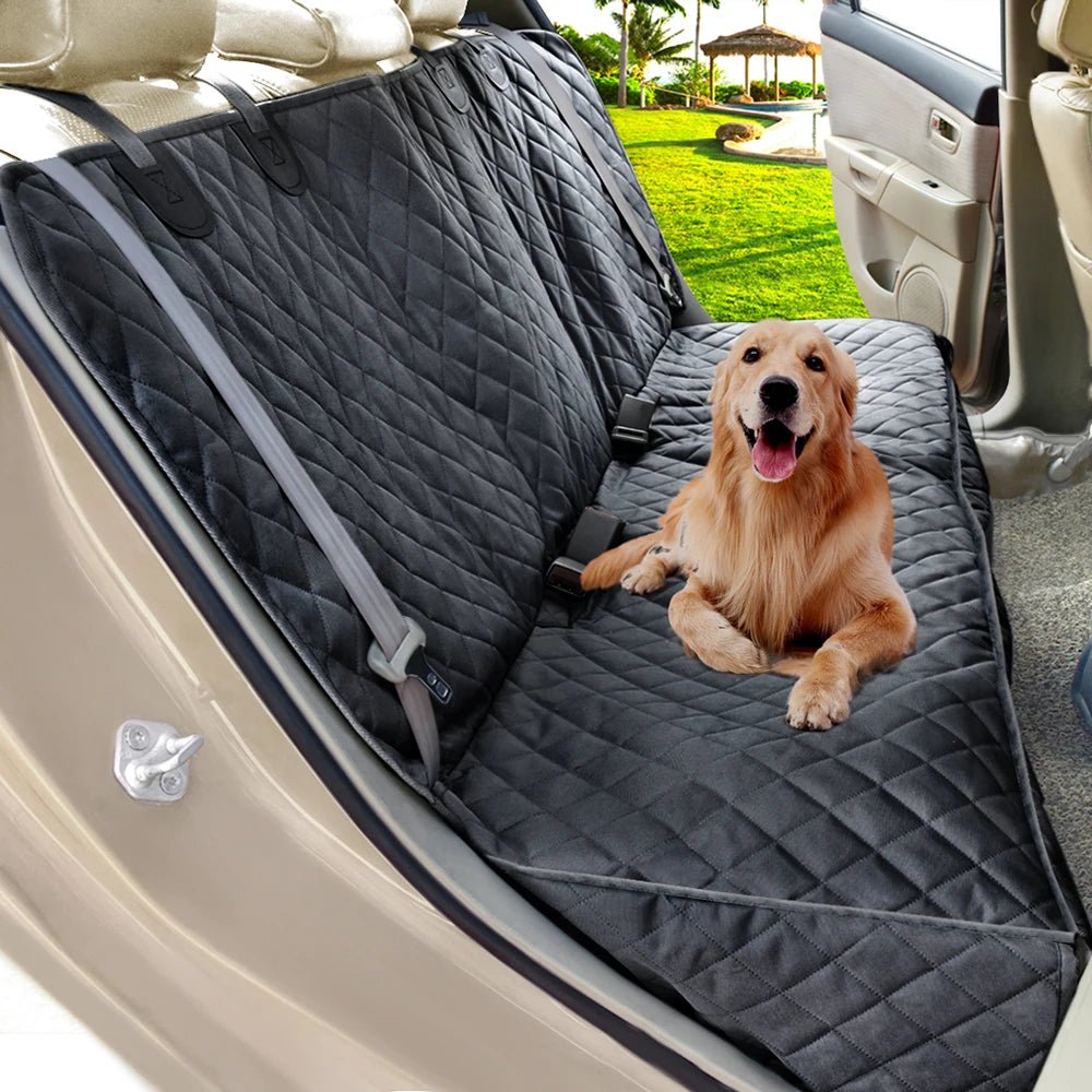 Fait de polyester couverture imperméable pour auto siège arrière pour animal de compagnie . - WOOF TOUT