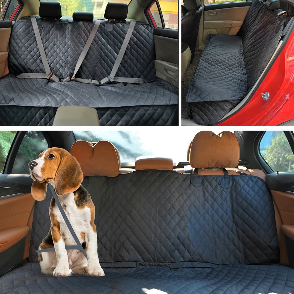 Fait de polyester couverture imperméable pour auto siège arrière pour animal de compagnie . - WOOF TOUT