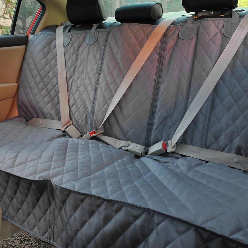 Fait de polyester couverture imperméable pour auto siège arrière pour animal de compagnie . - WOOF TOUT
