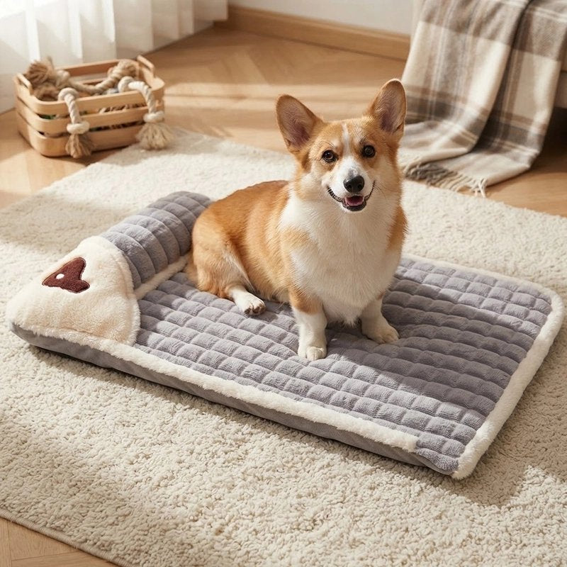 Lit pour Chien Design adapté aux chiens préférant s'étaler complètement lors du sommeil