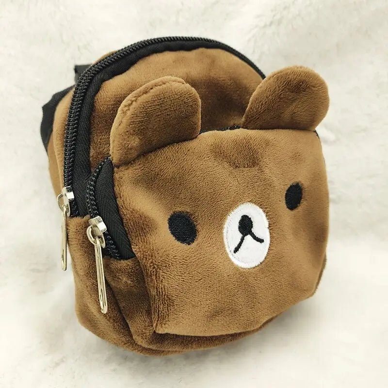 Petit sac a dos pour petit animal de compagnie peux introduire buiscuit et petit sac et peigne. - WOOF TOUT
