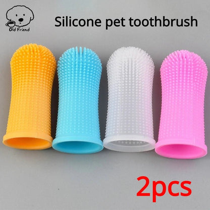 2 - Accessoires pour chien fait de silicone plus facilité et plus doux pour brosser les dents de votre animal de compagnie. - WOOF TOUT