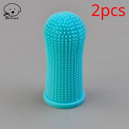 2 - Accessoires pour chien fait de silicone plus facilité et plus doux pour brosser les dents de votre animal de compagnie. - WOOF TOUT