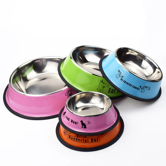Gamelle en acier inoxydable pour chien et chat – Bol repas et eau