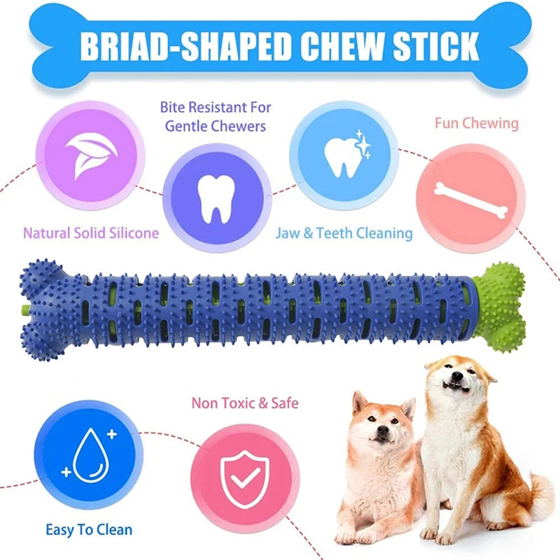 Jouet à mâcher en silicone pour chien Design en forme d'os