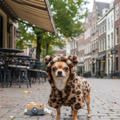 Manteau chien sisteme d_attache adapte aux mouvements naturels