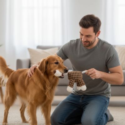 Peluche chien Douce Reconfort