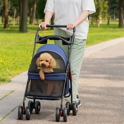 Poussettes pour chien Pliage compact- tramport rangement facile