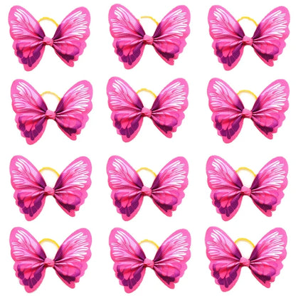 Nœuds papillon pour chien – Lot de 12 accessoires cheveux poils longs et courts