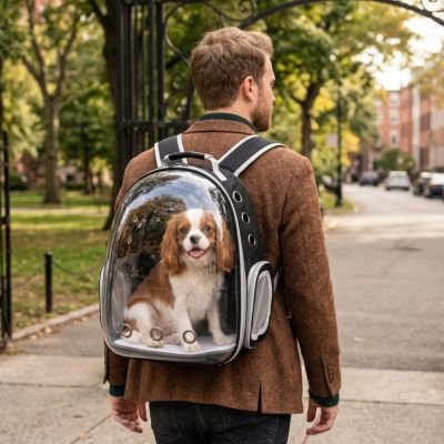 Sac a dos chien transparent chien peux voir