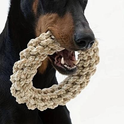 Anneaux de jeux fait de cotton pour chien pour apprentisages . - WOOF TOUT