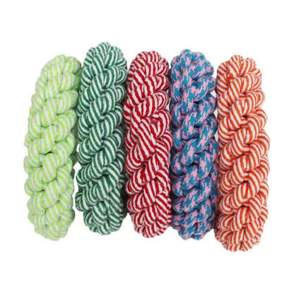 Anneaux de jeux fait de cotton pour chien pour apprentisages . - WOOF TOUT