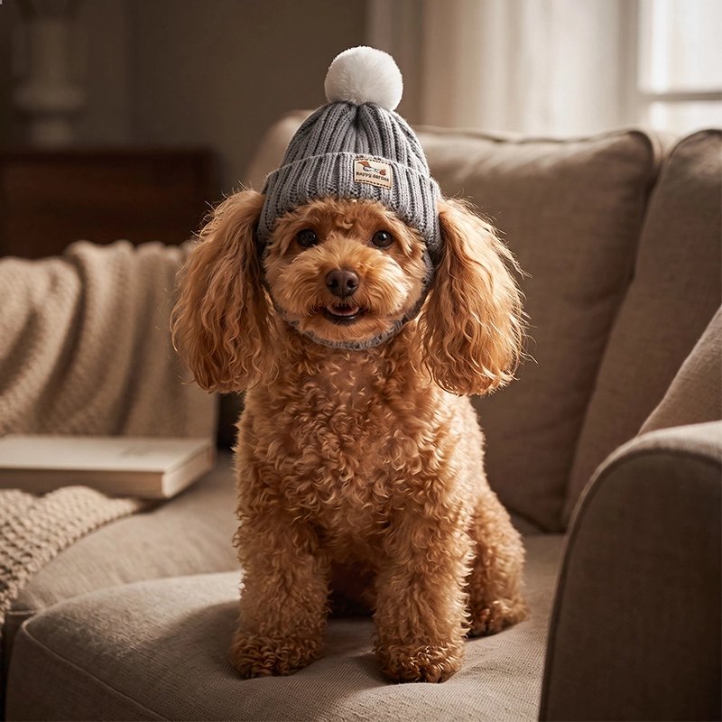Bonnet pour chien​ Permettent aux oreilles dressées de passer naturellement tout en gardant la tête bien couverte