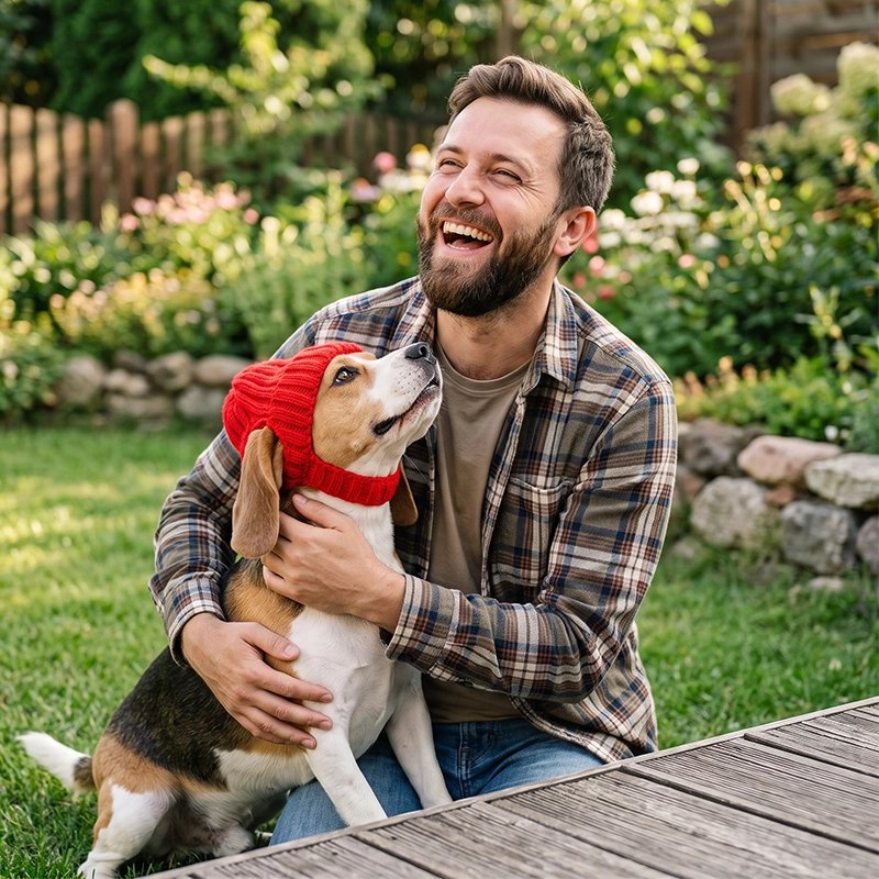 Bonnet pour chien​  protège les oreilles et la tête du froid