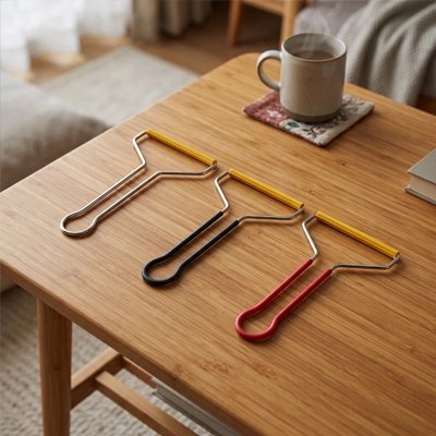 Brosse anti poil  Différents coloris de manche pour s'adapter à vos préférences esthétiques