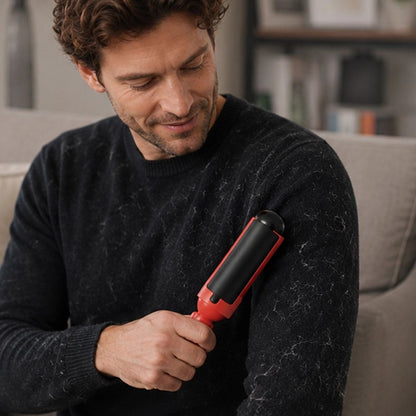 Brosse anti poil efficace sur les tissus d'ameublement et les vêtements pour éliminer poils et peluches en un seul geste