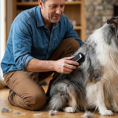Brosse Chien élimine les poils morts et les nœuds en profondeur