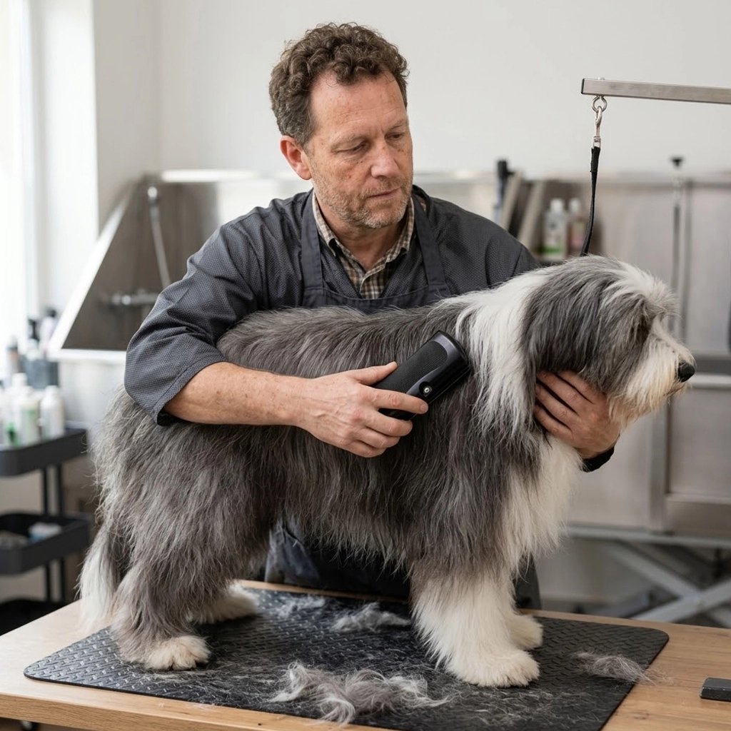 Brosse Chien forme compacte tenant dans une seule main pour un contrôle facile