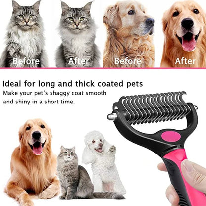 Brosse et peigne peux faire les deux de toilettage enlève cheveux et noeuds pour animal de compagnie. - WOOF TOUT
