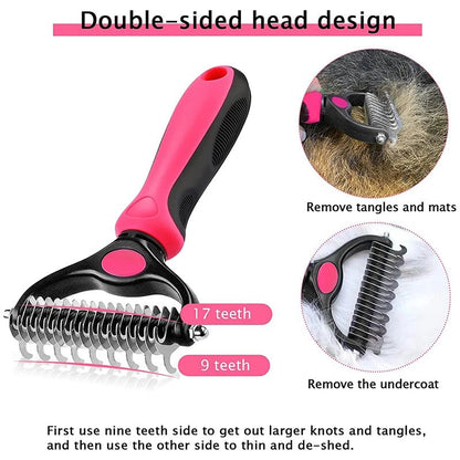Brosse et peigne peux faire les deux de toilettage enlève cheveux et noeuds pour animal de compagnie. - WOOF TOUT