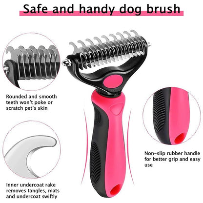 Brosse et peigne peux faire les deux de toilettage enlève cheveux et noeuds pour animal de compagnie. - WOOF TOUT