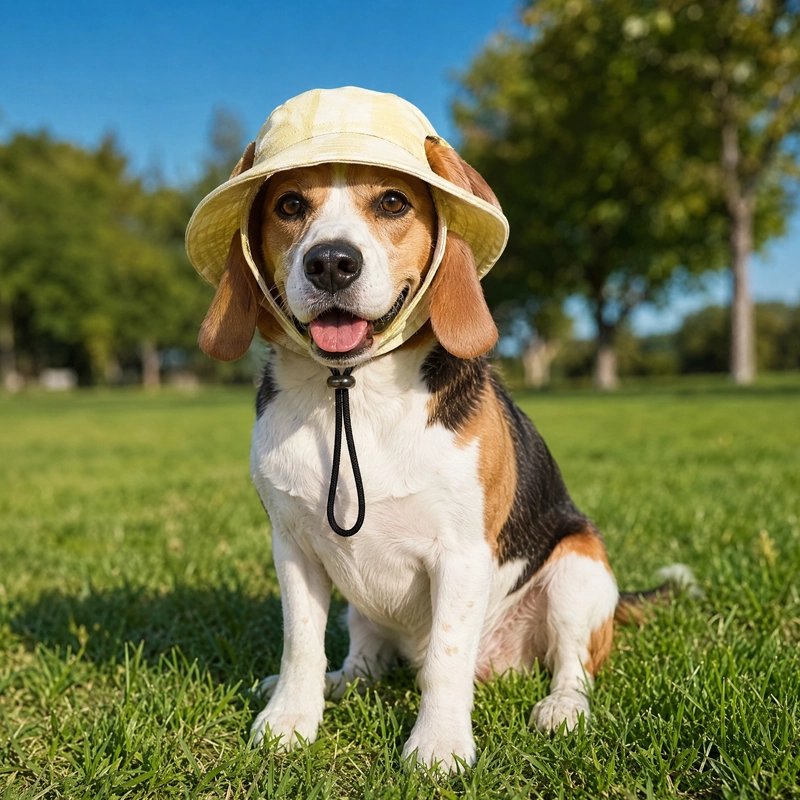 Casquette chien​  conception souple n'entravant pas les mouvements de la tête