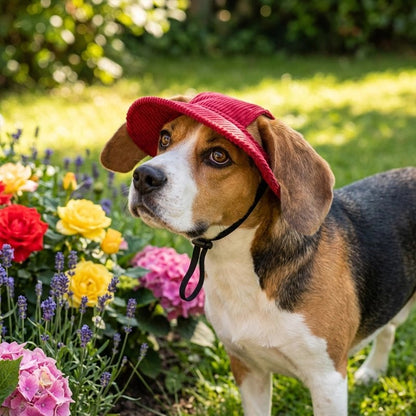 Casquette chien​  Construction textile légère ne pesant pas sur la tête de l'animal