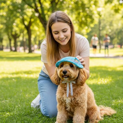 Casquette chien​ idéal pour promenades urbaines, parcs et sorties estivales