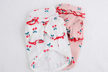 Chandail avec petites cerises pour chiens pour de petites tailles. - WOOF TOUT