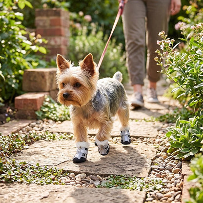 Chaussure pour Chien matériaux conçus pour protéger les coussinets du froid, chaleur, sel de déneigement et surfaces abrasives