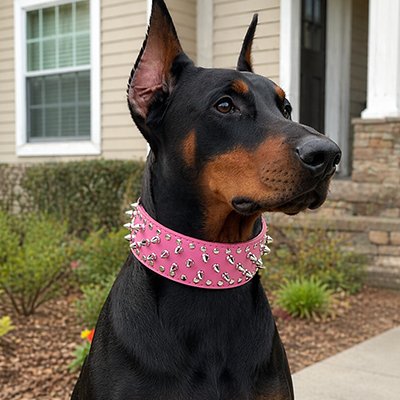 Collier Chien Boucle ardillon métallique