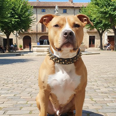 Collier Chien  Clous décoratifs en métal fixés solidement pour un style affirmé