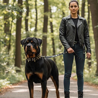 Collier Chien Détails métalliques travaillés offrant une apparence haut de gamme et sophistiquée