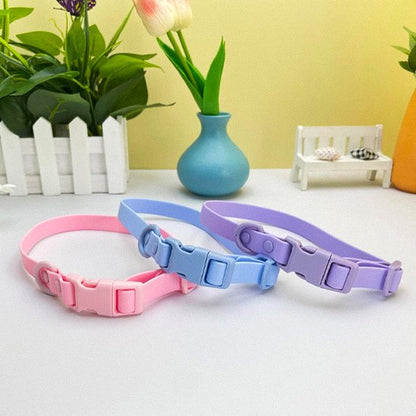 Collier chien Disponible en rose, bleu clair, vert menthe et violet pour personnaliser selon les préférences esthétiques