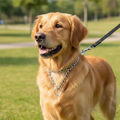Collier Chien Point d'attache renforcé permettant la connexion sécurisée de la laisse
