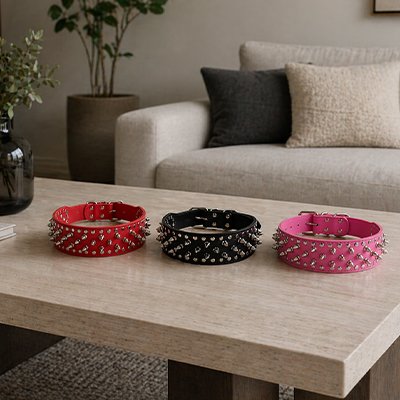 Collier Chien rouge, noir et rose pour s'adapter aux préférences esthétiques de chaque propriétaire