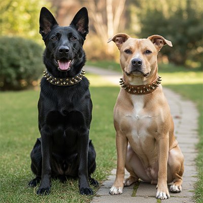 Collier Chien Système de boucle permettant d'adapter la taille au tour de cou de l'animal