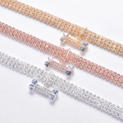 Collier chiot  Argenté, doré et or rose pour s'adapter à tous les styles