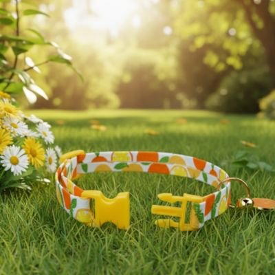 Collier chiot Clochette dorée facilitant la localisation du chiot dans la maison ou le jardin