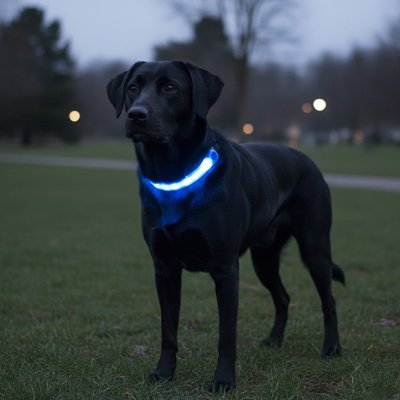 Colliers lumineux pour Chiens l'obscurité pour la sécurité des promenades en soirée