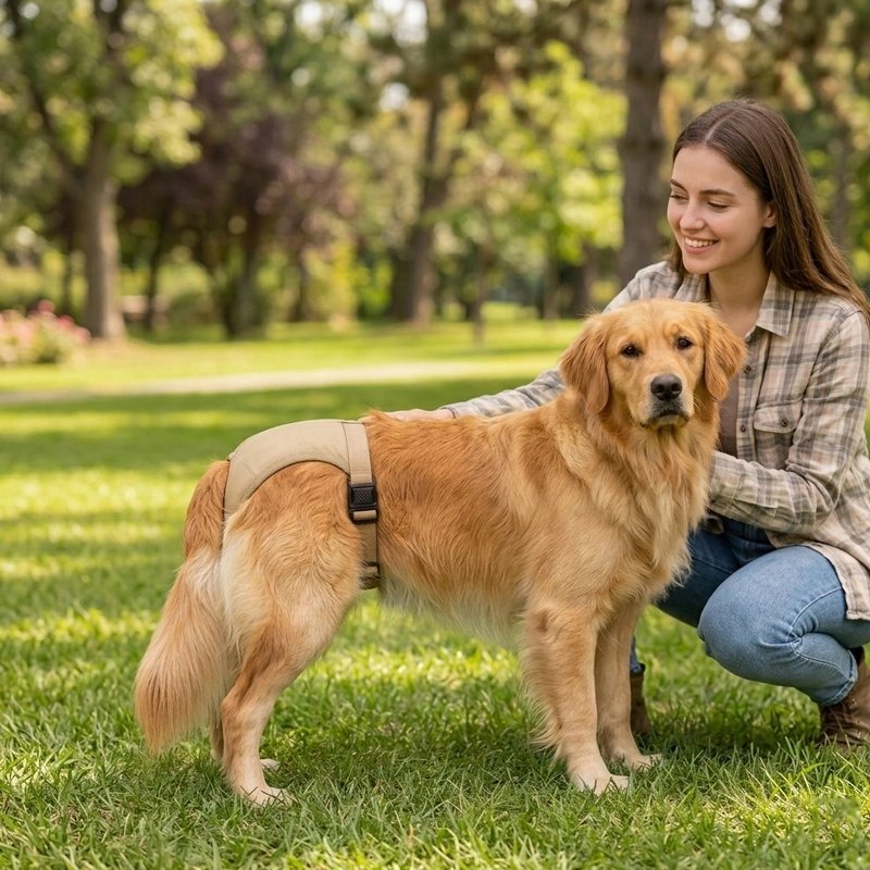 Culotte chien Découpe adaptée permettant les besoins naturels tout en assurant une protection efficace