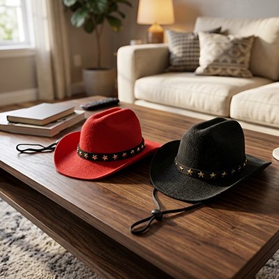 Déguisement Chien  bandeau orné d'étoiles métalliques pour un style cowboy authentique