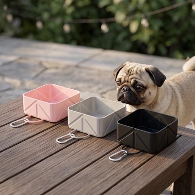 Gamelle Chien offre une flexibilité et une résistance aux chocs tout en restant légère à transporter