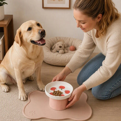Gamelle chien surélevée adapté à la nourriture sèche, humide ou à l'eau