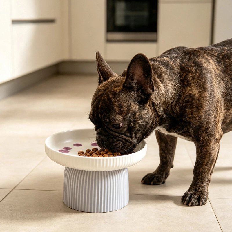 Gamelle chien surélevée réduit les tensions sur le cou et les articulations pendant les repas