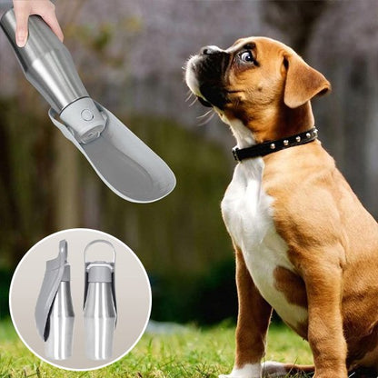 Gourde pour chien Contient un réservoir d'eau intégré avec abreuvoir pliable ou détachable hydrater 