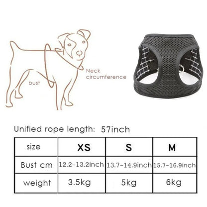 Harnais avec motif de couleur variant confortable pour animal de compagnie. - WOOF TOUT